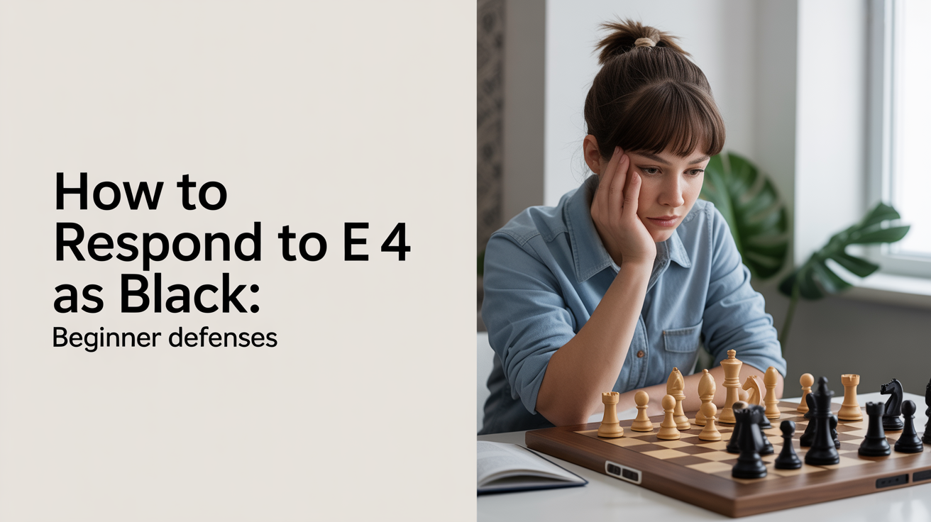 How to Respond to 1.e4 as Black: Beginner Defenses